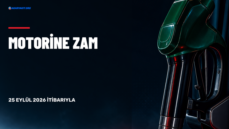 Motorine Zam Haberi: İndirim Kısa Sürdü